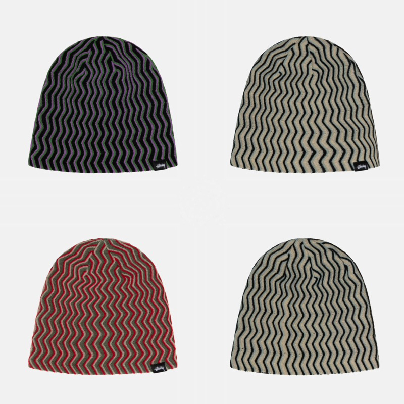 STUSSY SKULLCAP CRINKLE STITCH - ニットキャップ