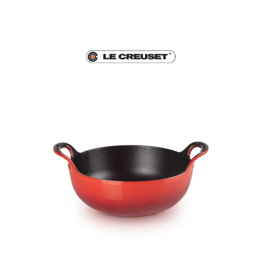 法國 Le Creuset 琺瑯鑄鐵鍋巴蒂鍋 20cm 櫻桃紅 黑底 蝦皮購物 8624