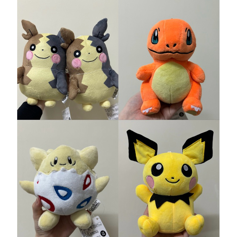 寶可夢 pokemon 莫魯貝可 波克比 小火龍 皮丘 玩偶 娃娃 | 蝦皮購物