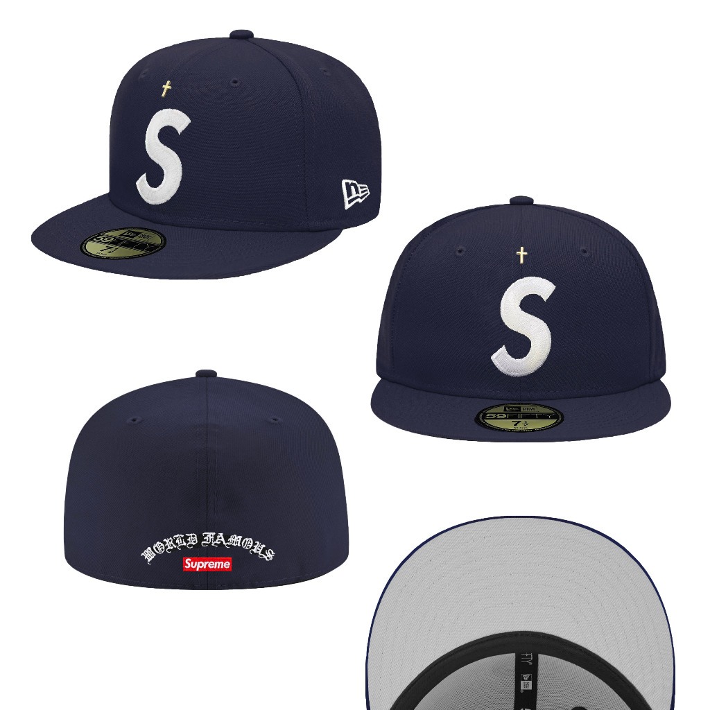 SUPREME X NEW ERA GOLD CROSS S LOGO 棒球帽全封帽限量款【TCC SUPREME X NEW ERA GOLD CROSS S LOGO 棒球帽全封帽限量款【TCC