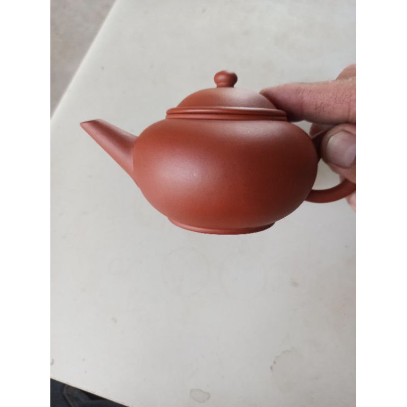 宜興紫砂 急須 紫砂壺 急須 茶器 陶器製 梅彫刻（古陶芸 紫砂壷 清時代 