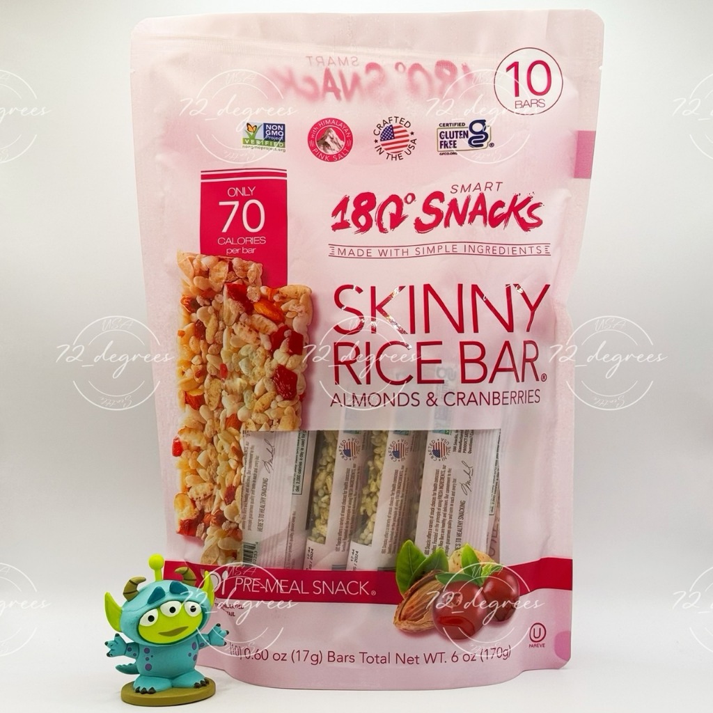 10入 ️72_degrees 美國 Skinny Rice Bar Almonds & Cranberries | 蝦皮購物