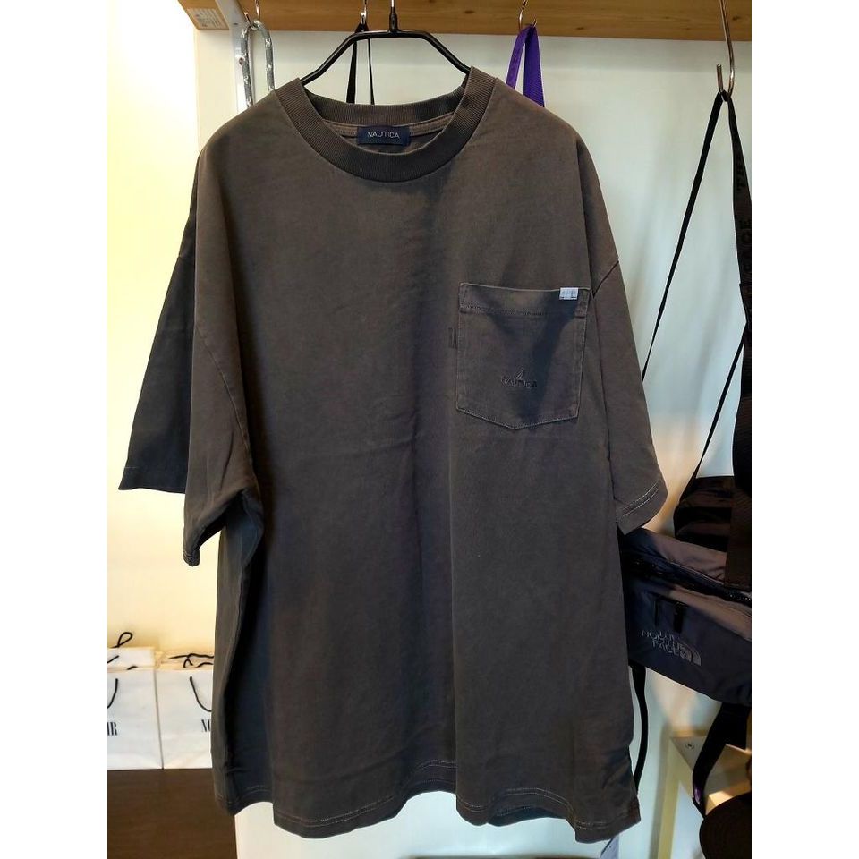 NOIR} 全新正品NAUTICA Pigment Dyed Hidden Logo PKT Tee 水洗