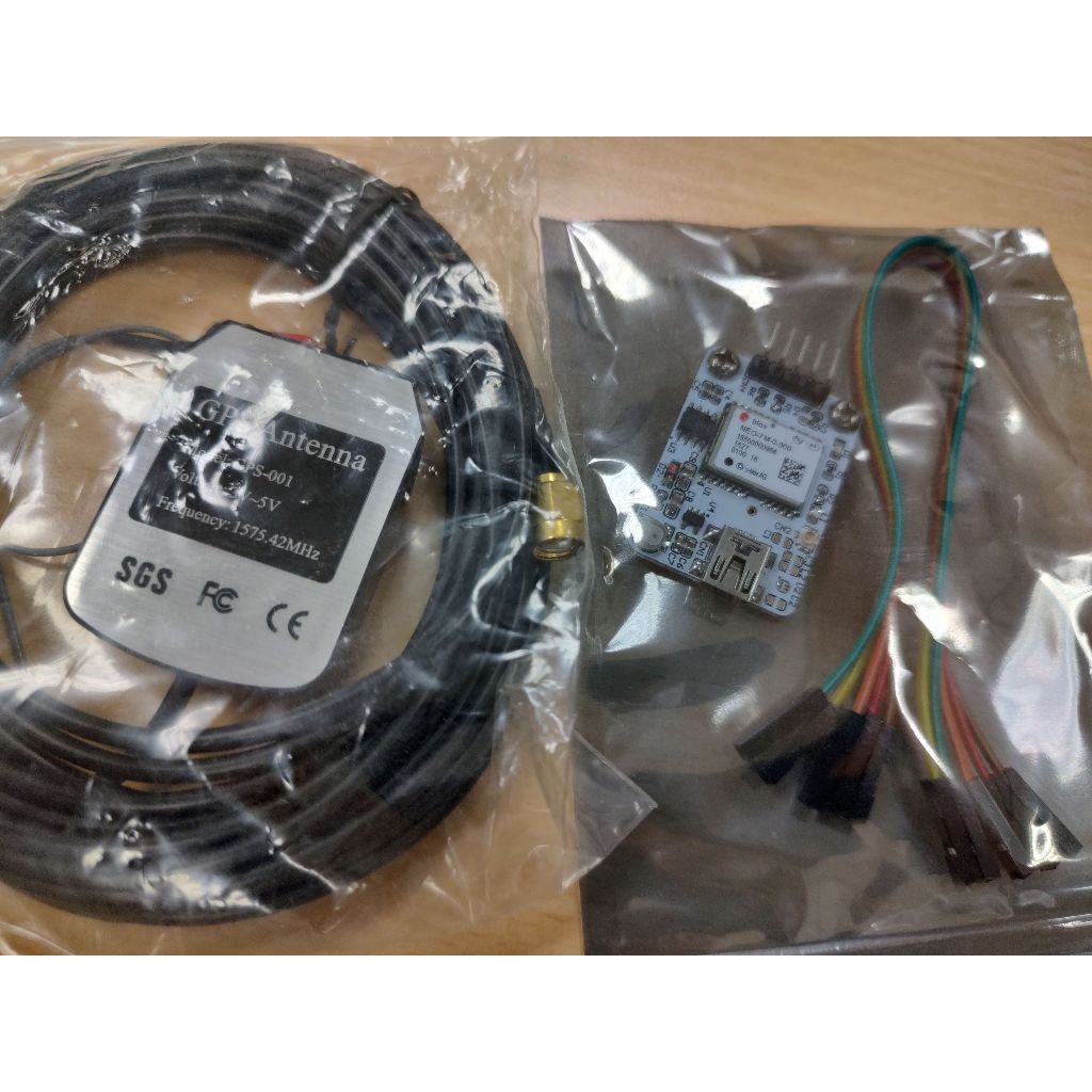 【夸樂提小舖】硬石UBLOX NEO-7M NEO-6M升级版GPS模块 带天线 及增益天線(全新) | 蝦皮購物