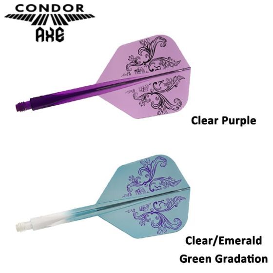 Trinidad Darts Condor Achse Flights - 3er Set Mit Klarem Logo, 33,5 Mm
