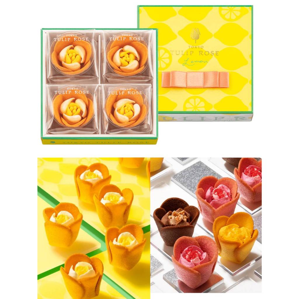 日本東京TULIP ROSE 花朵盒 限量巴黎巧克力鐵盒 瑪德蓮 夏季限定 酸甜檸檬 菓子 鬱金香玫瑰花餅乾禮盒 蝦皮購物