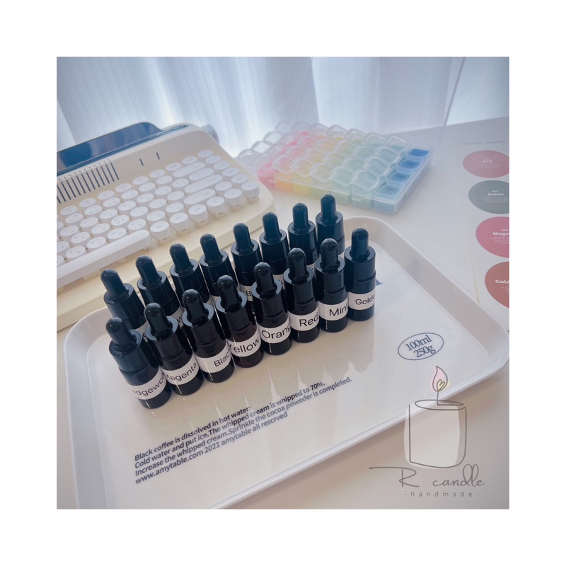 超好用！ / R Candle 現貨 韓國 Candleworks 16色 蠟燭色液 染料 稀釋色液 10ml / | 蝦皮購物