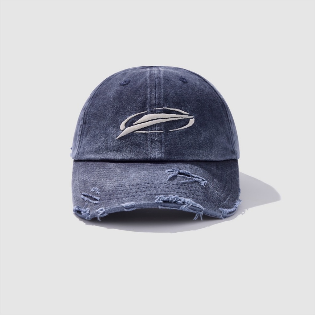 【P.COAST LAB 】SENSE OG Logo Destroy Wash 6 Panel (Blue) | 蝦皮購物
