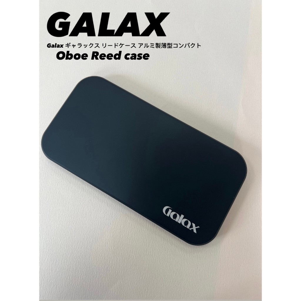 【古點子樂器】獨家 日本GALAX 雙簧管竹片盒 鋁製超薄 Reed case 黑色 與6.7 吋智慧型手機相同 | 蝦皮購物