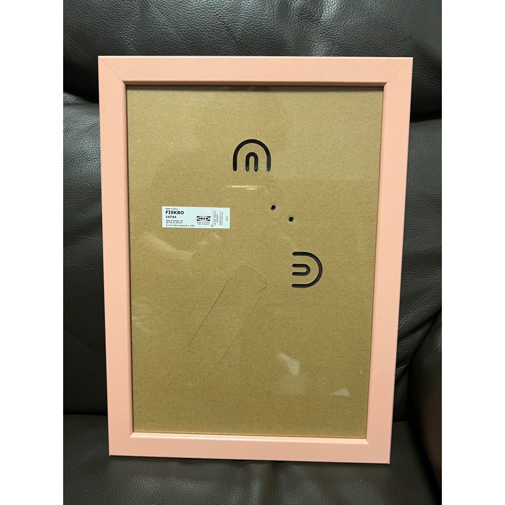 IKEA FISKBO相框 21x30公分 A4尺寸 粉紅色 白色 畫框 裱框 獎狀框 證書框 宜家家居 | 蝦皮購物