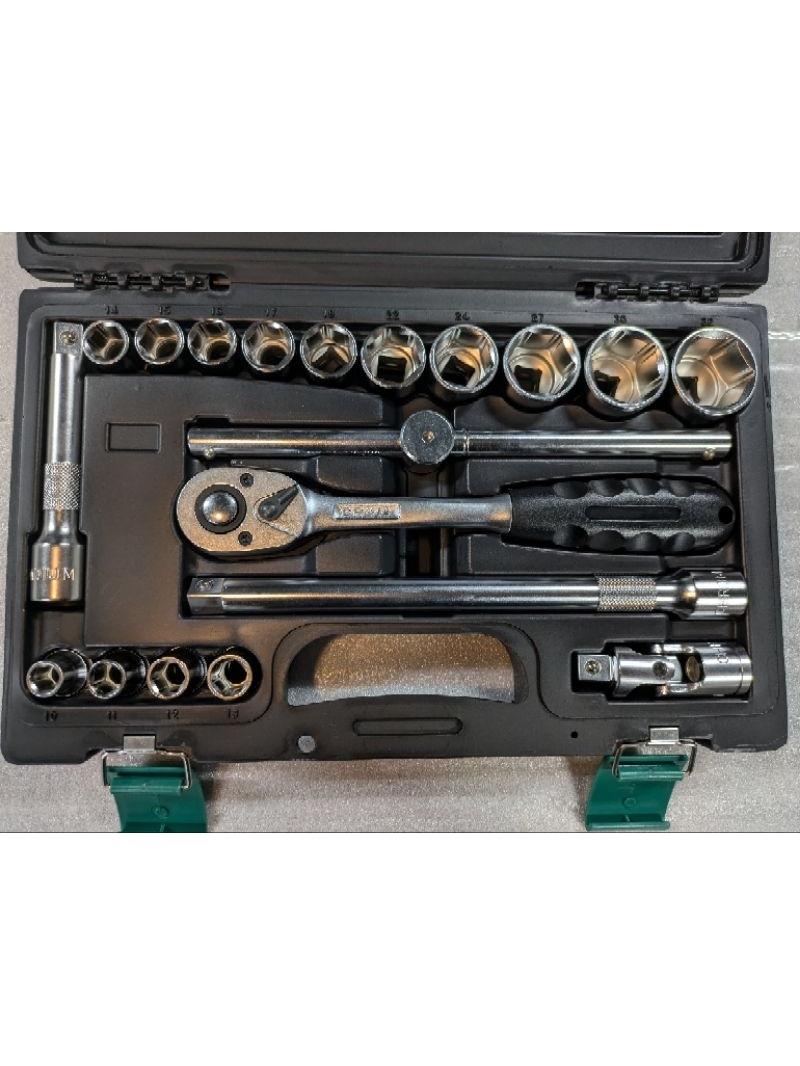 R.Z.TOOLS[19件工具組]4分19PCS套筒組 %外銷品質 台灣製造% 1/2