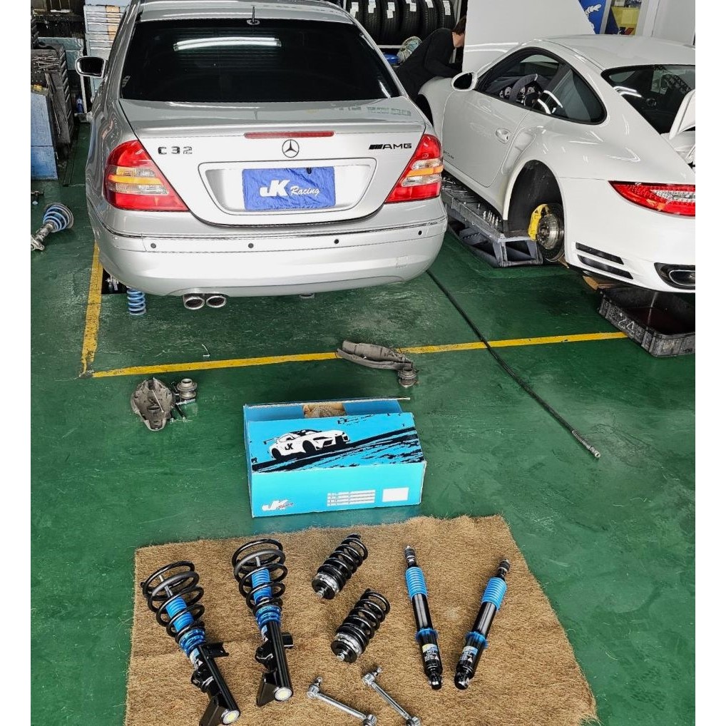 BENZ W203 C32 專用 JK Racing S2 等級 海外版 高低 軟硬32段可調 避震器 ~ 車宮 | 蝦皮購物
