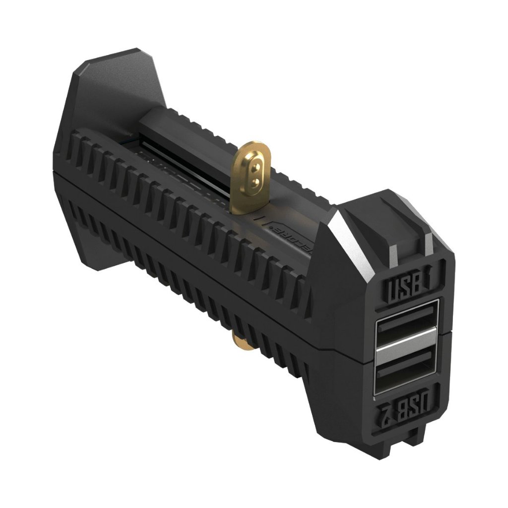 NITECORE F2 USB『18650/26650/ RCR123 等etc』充放電行動電源 雙槽充【 不含電池 】 | 蝦皮購物