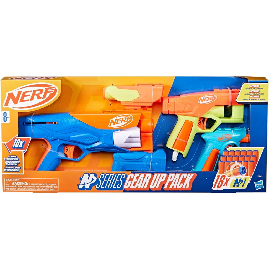 孩之寶NERF N系列全家一起玩GEAR UP PACK 多用途射擊組N1彈軟彈槍泡棉