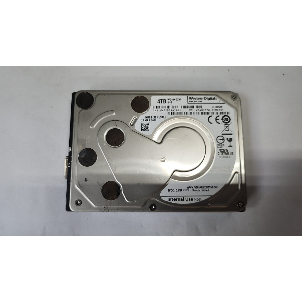 含稅2.5吋故障品WD 4TB 4T 4000GB WD40NDZW 07M902 | 蝦皮購物