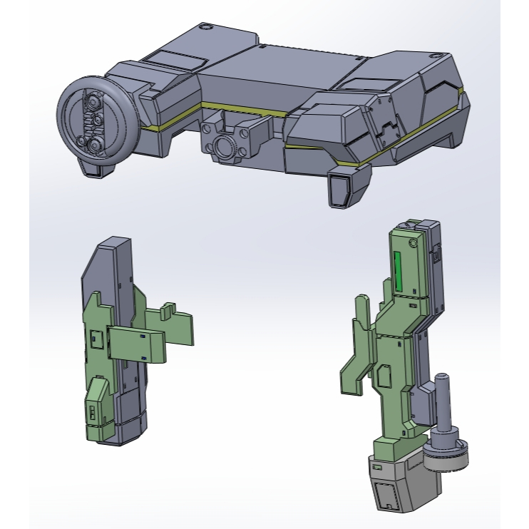 HG 144 EWAC JEGAN 偵查型傑鋼 左右手偵查套件 3D列印光固化樹脂模型套件 | 蝦皮購物