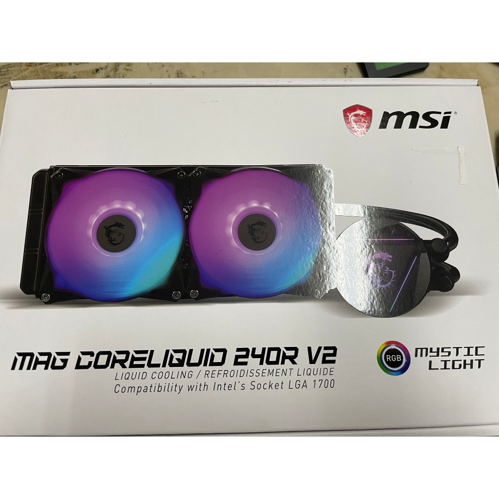 MSI微星 MAG CORELIQUID 240R V2 水冷 RMA新品原廠保固至2025/03/07 | 蝦皮購物