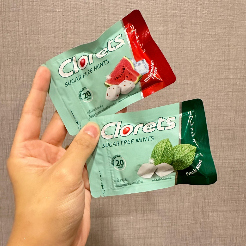 [你好！桃桃]給零食、Clorets Sugar Free Mints 清涼潤喉糖-16.8g | 蝦皮購物