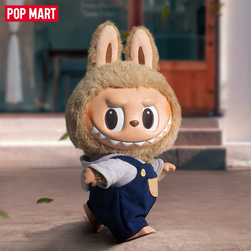 POPMART LABUBU Time to chill 搪胶毛絨公仔一代大娃拉布布nanc | 蝦皮購物