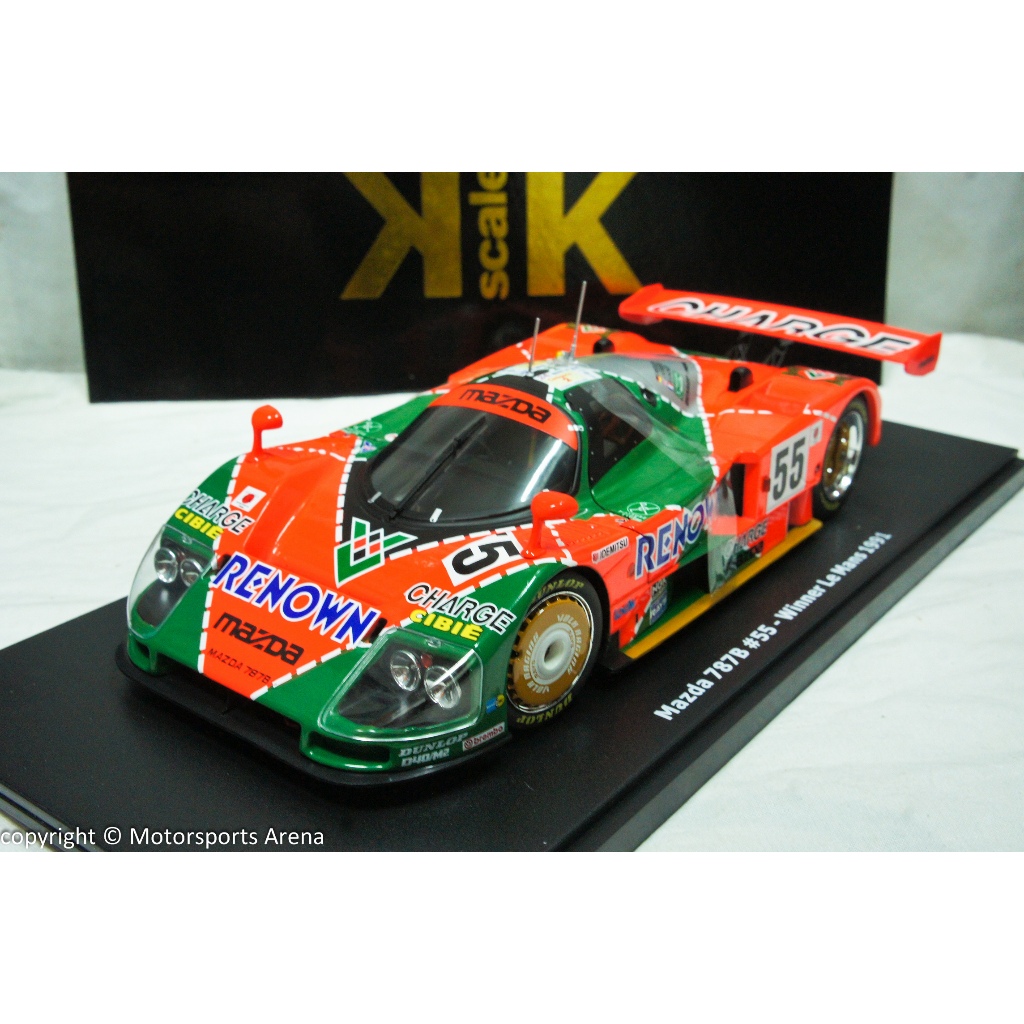 MAZDA 787B N.55 WINNER LE MANS 1991 WEIDLER-HERBERT-GACHOT 1:18 - KK S MAZDA 787B N.55 WINNER LE MANS 1991 WEIDLER-HERBERT-GACHOT 1:18 - KK S