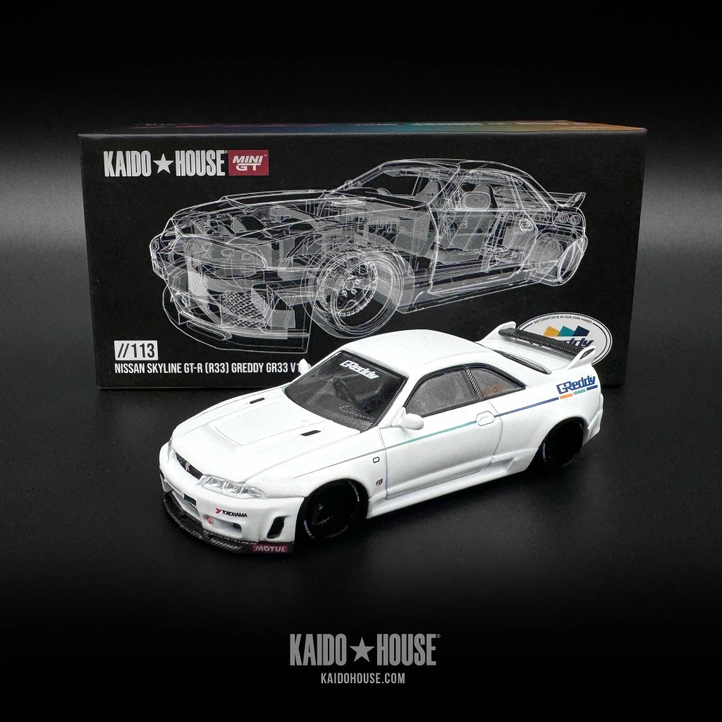 【模物雜貨店】MINI GT KAIDO Nissan Skyline GT-R (R33) Greedy GR33 | 蝦皮購物