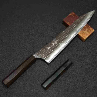 黒崎優　閃光　sg2 牛刀　210mm 黒崎優 「閃光・流」牛刀 包丁 210mm ウエンジ柄ターコイズ桂 – HAGAKURE