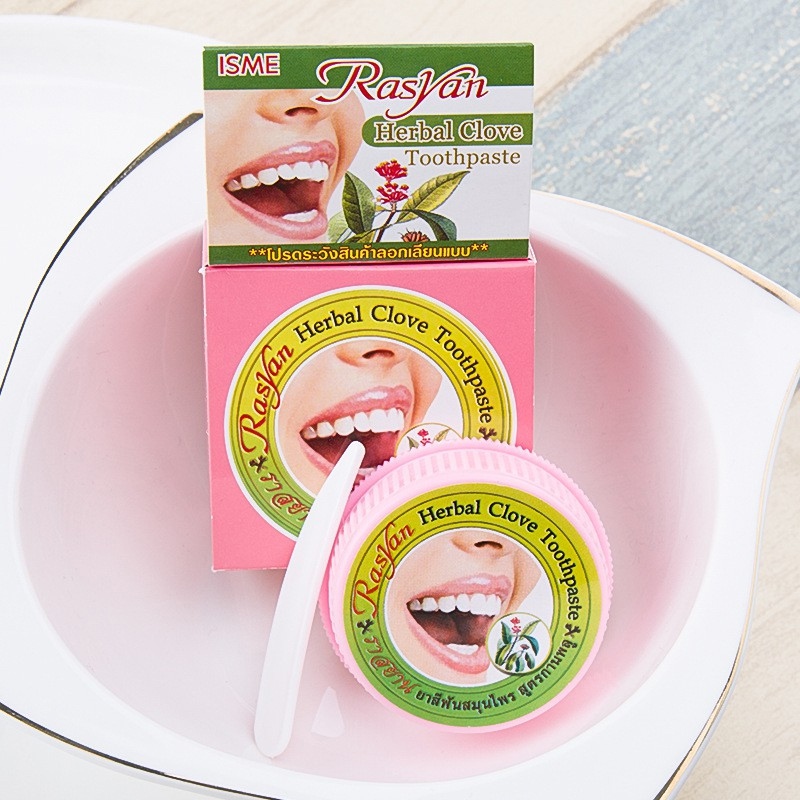 RASYAN Toothpaste Herbal Clove Tooth Powder Teeth Whitening | 蝦皮購物