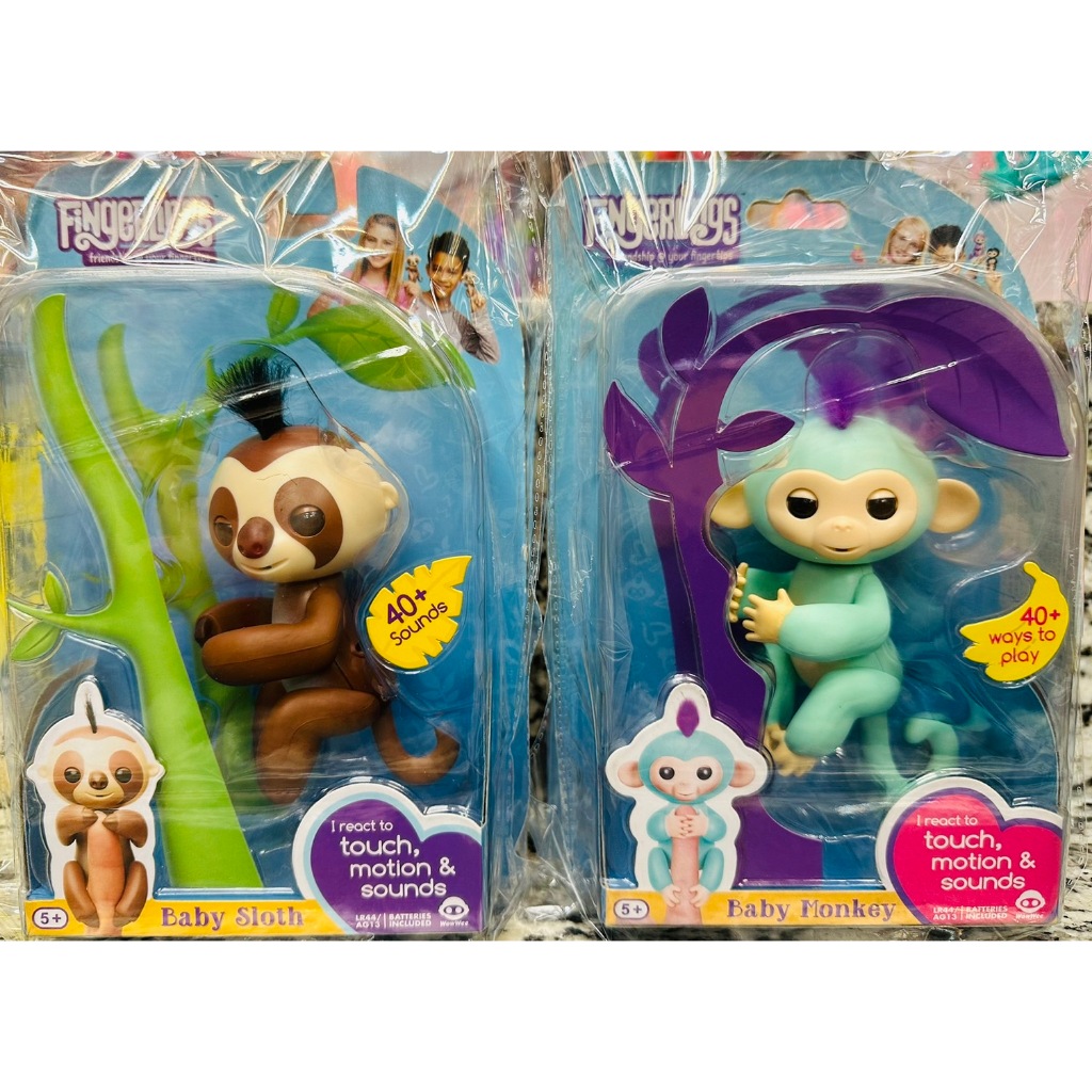 《正版》Fingerlings 互動寵物樹懶/手指猴 | 蝦皮購物