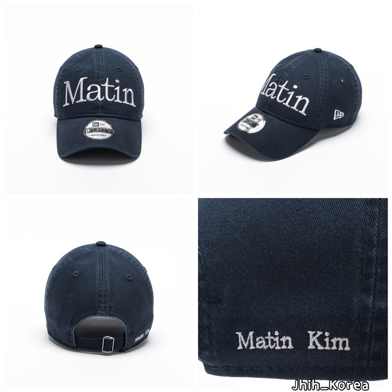 📌 預購韓國代購NEWERA x MATIN KIM 940UNST LOGO 牛仔拼接撞色