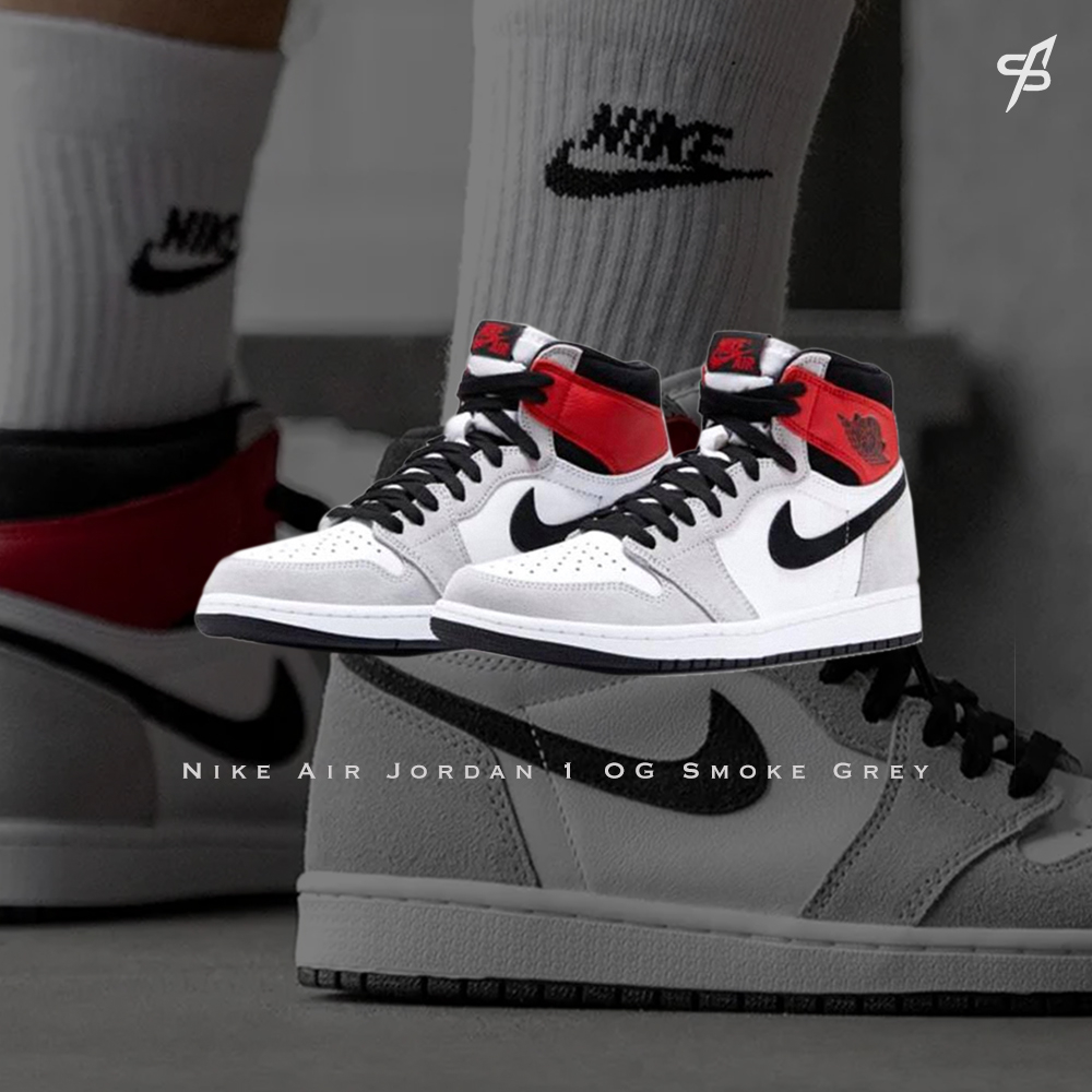 Fashion SPLY】Nike Air Jordan 1 OG Smoke Grey 胭灰555088-126