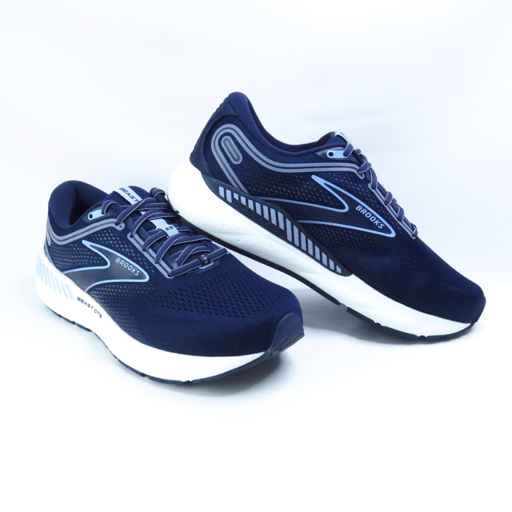 BROOKS Beast GTS 23 男款慢跑鞋 野獸GTS 4E楦 1104014E495 藍白 蝦皮購物