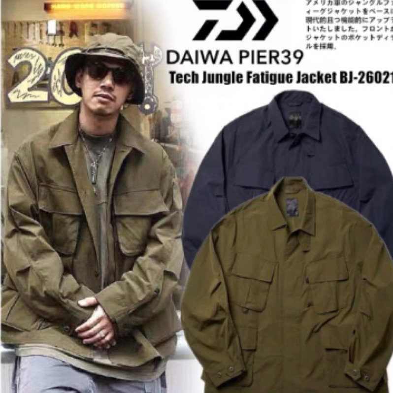 DAIWA PIER39：TECH JUNGLE FATIGUE JACKET 兩色軍事長袖口袋襯衫工裝