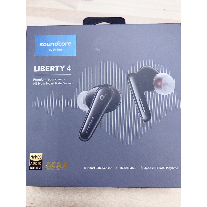 ANKER Soundcore Liberty 4 黑 心率監測 主動降噪 無線 藍芽耳機 視聽影訊 遠距會議 線上教學