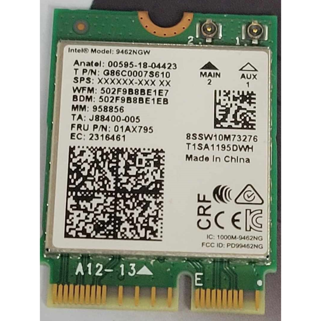 Intel 9462NGW 網卡 一張90元 規格需要自行查詢 保固7天 | 蝦皮購物