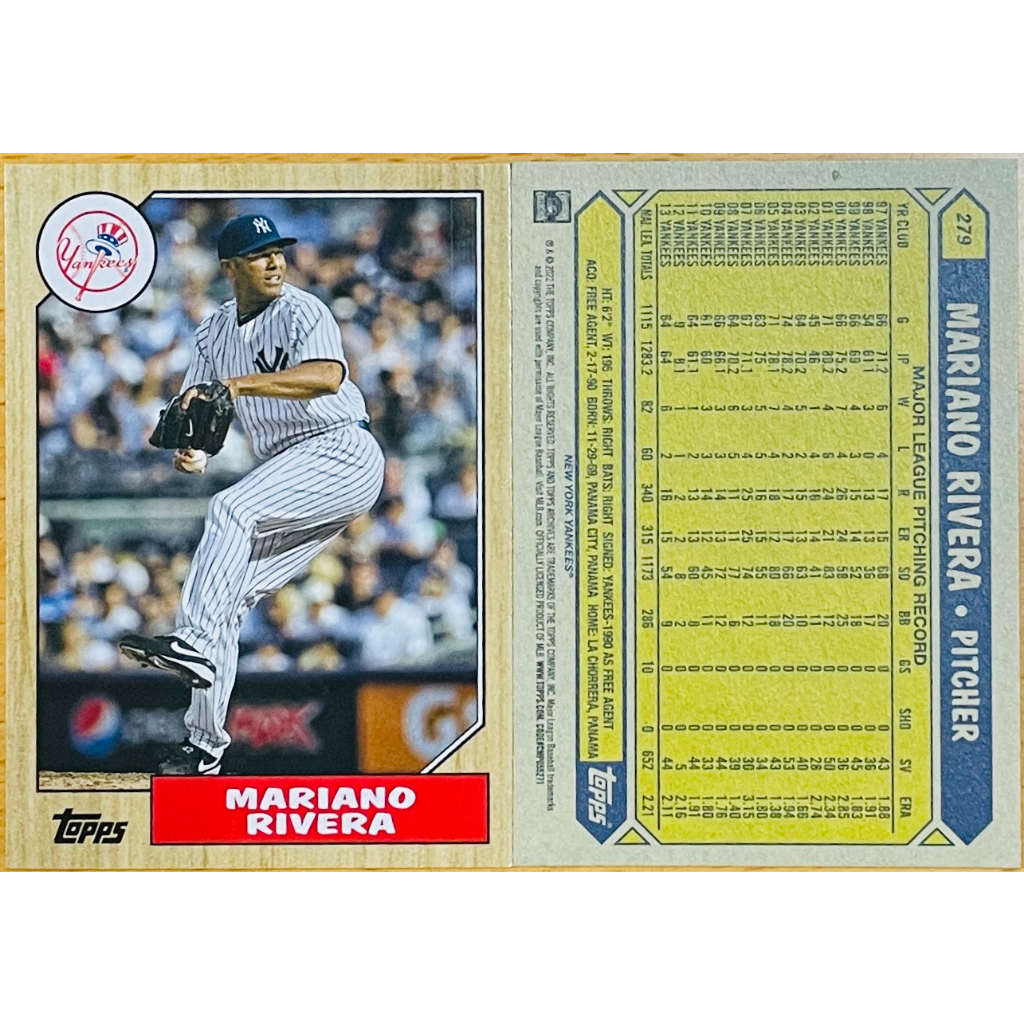 MARIANO RIVERA 銀戳特卡MLB 2022 Topps 35周年#87TBU-42 洋基隊棒球卡