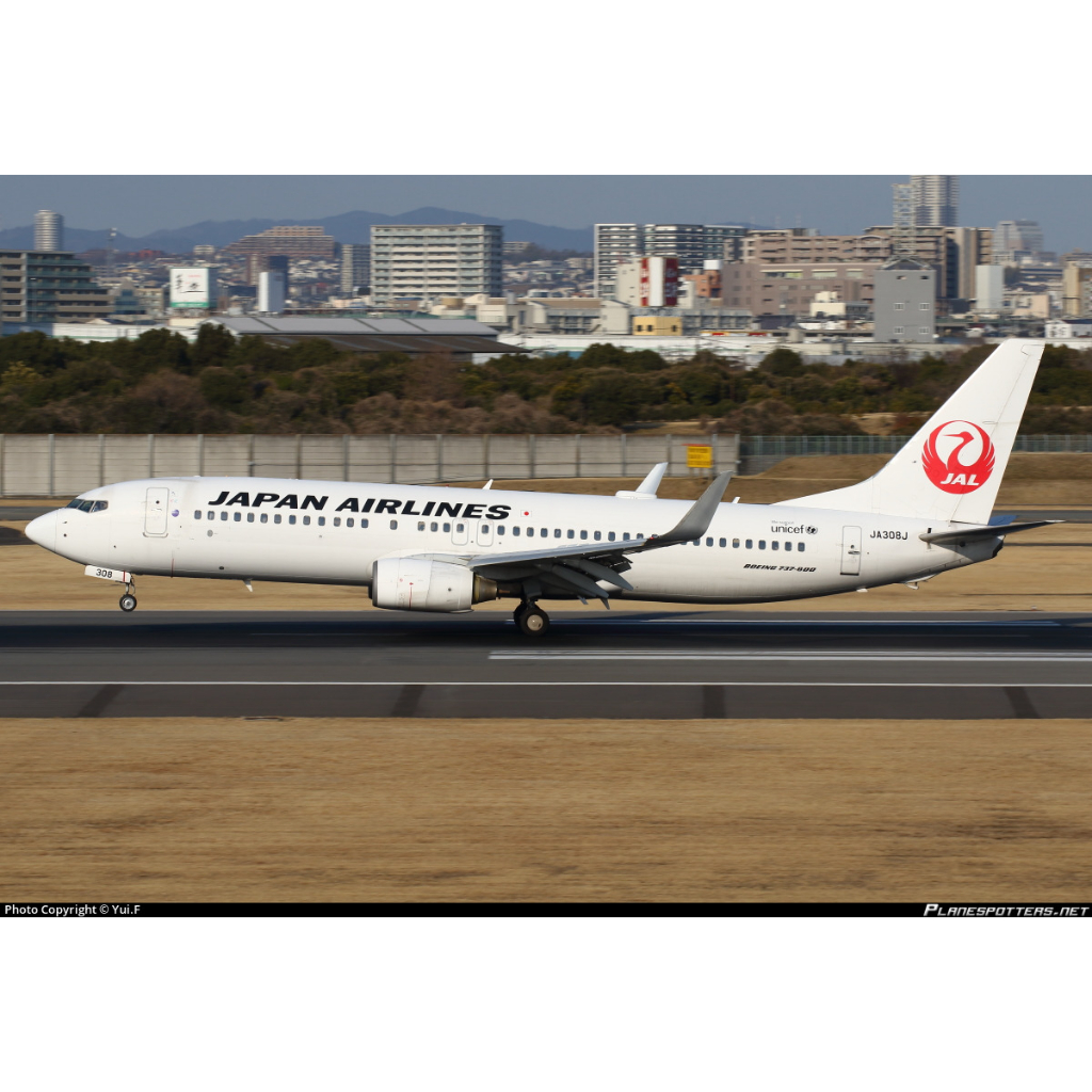 飛行機 模型 JAL BOEING 737-800 スケール1:130-