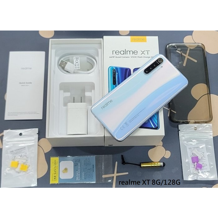 *典藏奇機*極新展示機-realme XT 8G/128G 6.4吋螢幕 AI四鏡頭 X型光紋設計 八核 螢幕指紋 | 蝦皮購物