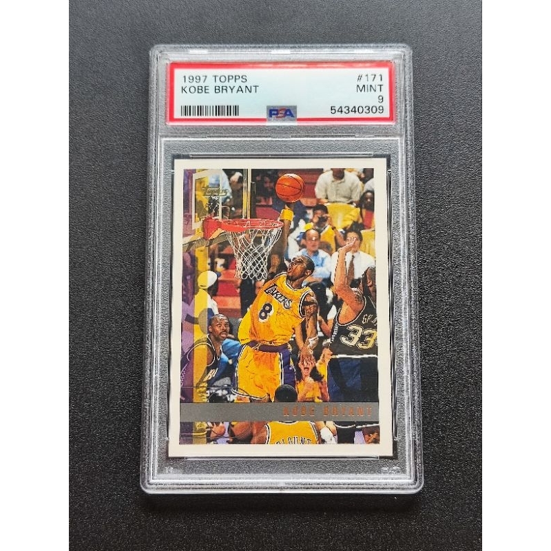 鑑定卡科比新人第二年1997-98 Topps Kobe Bryant #171 Lakers PSA 9