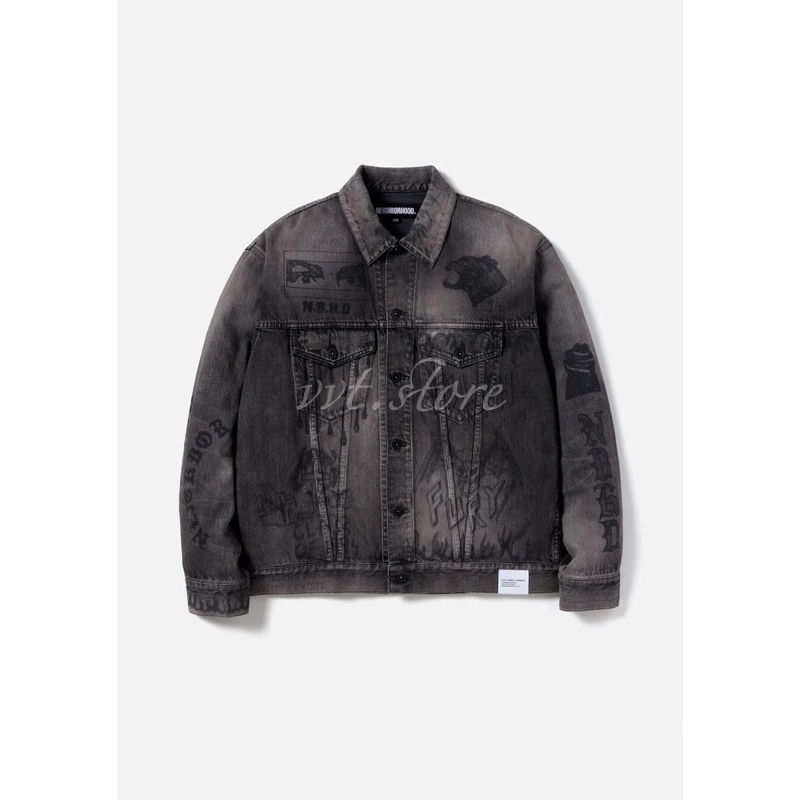 NEIGHBORHOOD 23AW FADE DENIM TYPE-3 JACKET 牛仔外套夾克| 蝦皮購物