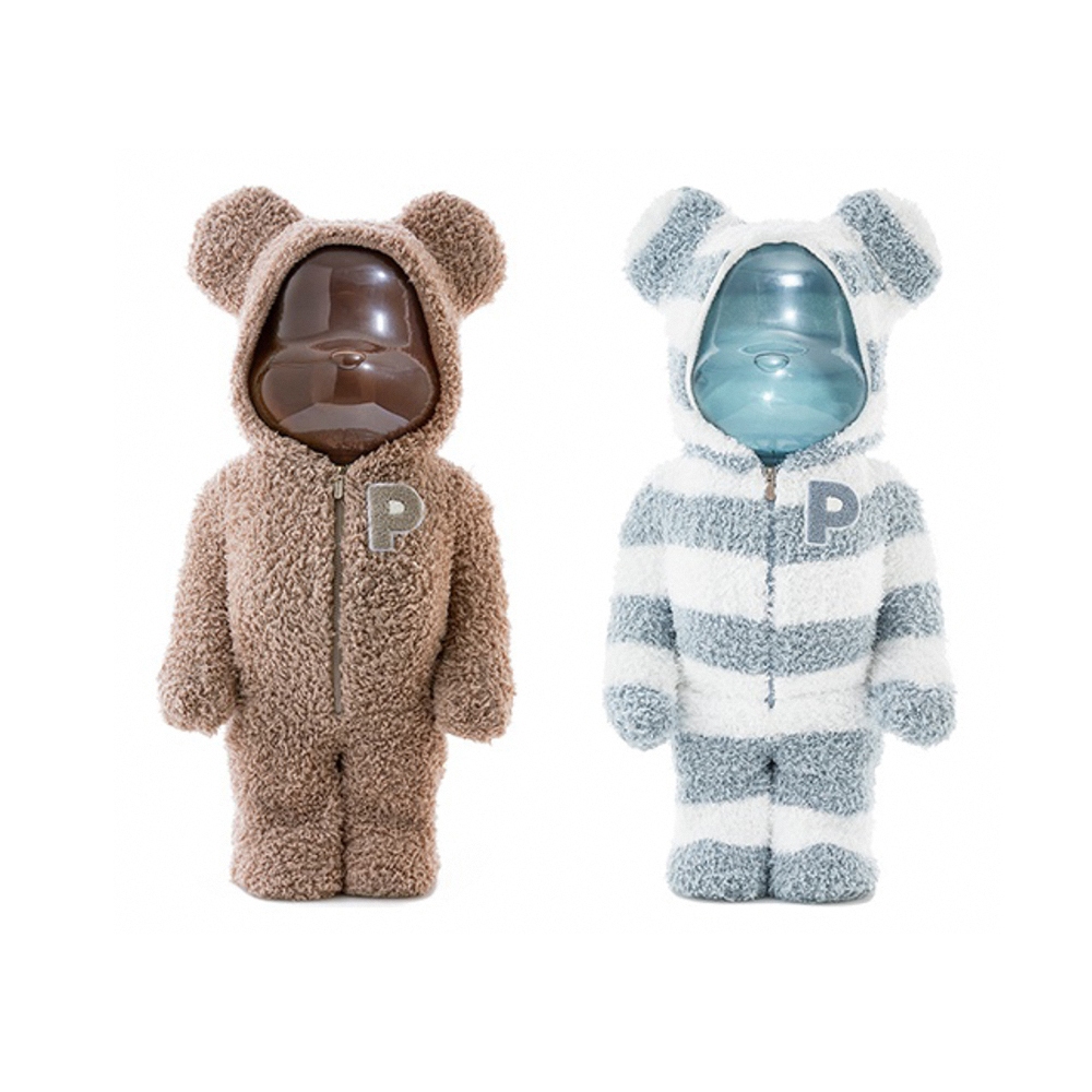 Fashion SPLY】GELATO PIQUE x BE@RBRICK BEIGE 棕色/水藍睡衣熊1000