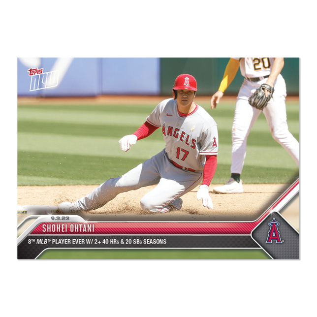 大谷翔平球員卡2023 MLB TOPPS NOW Card 811 第二度達陣40轟20盜