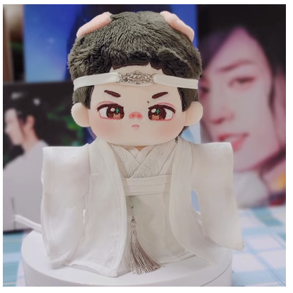 陳情令　座学時代　藍湛　魏嬰　ぬいぐるみ 40cm + 衣装一式　 肖戦 王一博 現貨) 陳情令魏無羨藍湛肖戰王一博聽學服夜獵服莫玄羽.罰跪服15+20CM