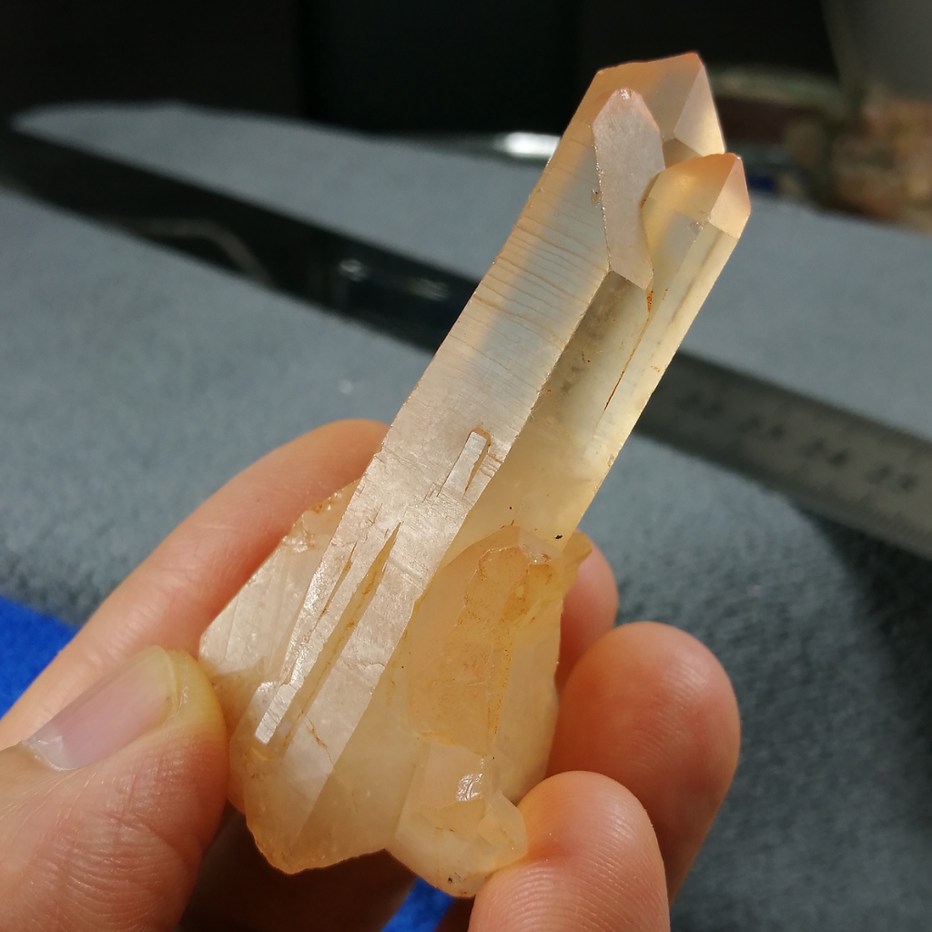 橘　 水晶 友克鑫礦業]超值晶礦51-100-橘子水晶Tangerine Quartz 水晶柱晶柱原礦
