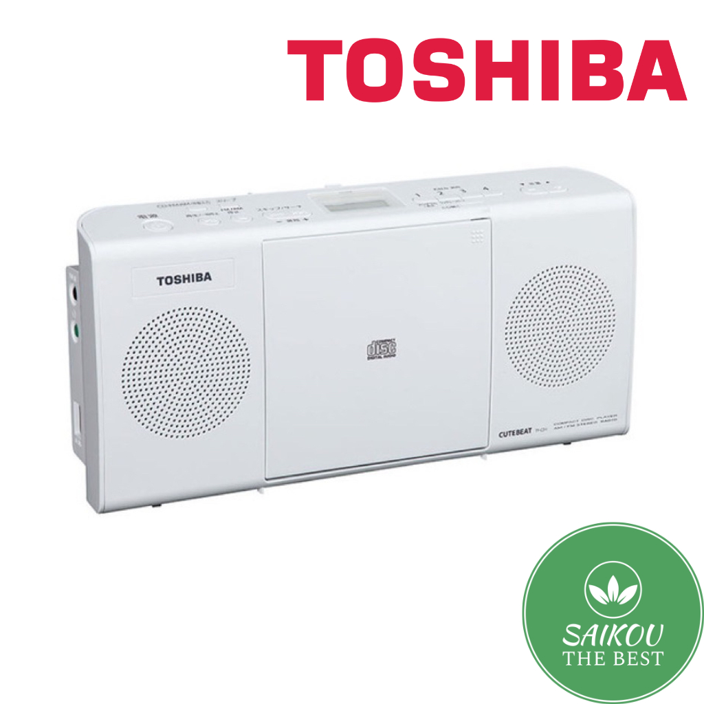 日本TOSHIBA東芝便攜式CD收音機立體聲睡眠功能白色‎TY-C24(W) | 蝦皮購物