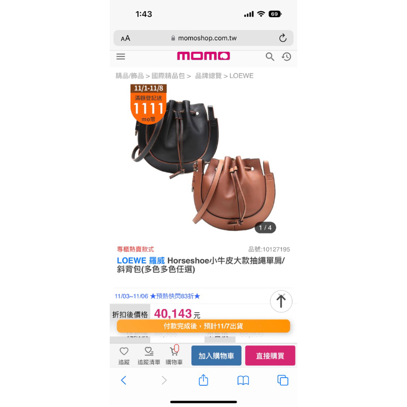 Horseshoe discount bag loewe