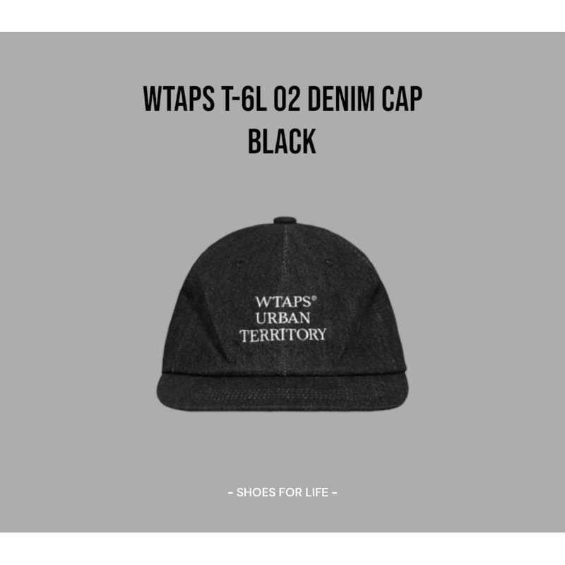 現貨- WTAPS T-6L 02 DENIM CAP 丹寧黑帽| 蝦皮購物