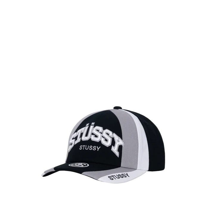 Stussy SOUVENIR LOW PRO CAP FW23 刺繡Logo 拼接賽車帽棒球帽| 蝦皮購物