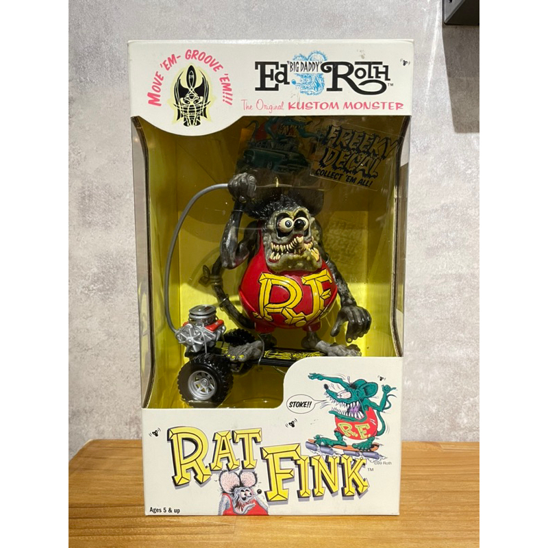 RAT FINK RF芬克鼠 可動滑板鼠 經典 灰綠色 Hot Rod日本限定 絕版品 正版 | 蝦皮購物
