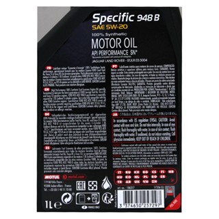 Huile Moteur Motul Specific 948B 5W20 Synthétique - Bidon De 5 Litres - Livraison Offerte