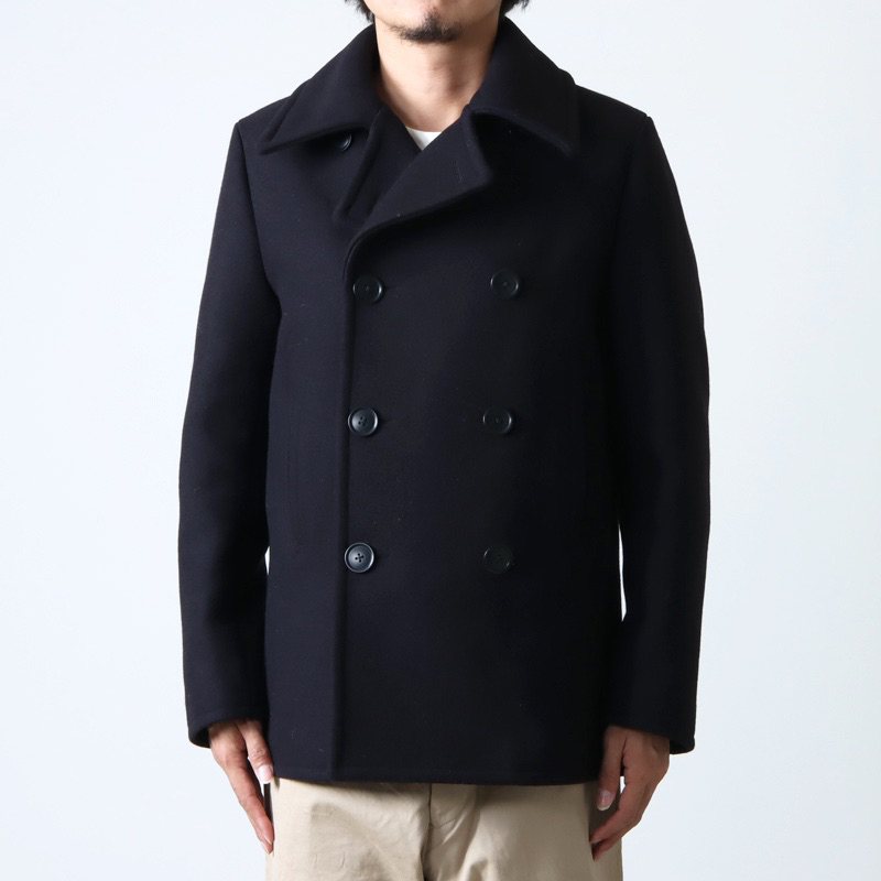 YAECA Like Wear Wool Navy Pea Coat | 蝦皮購物